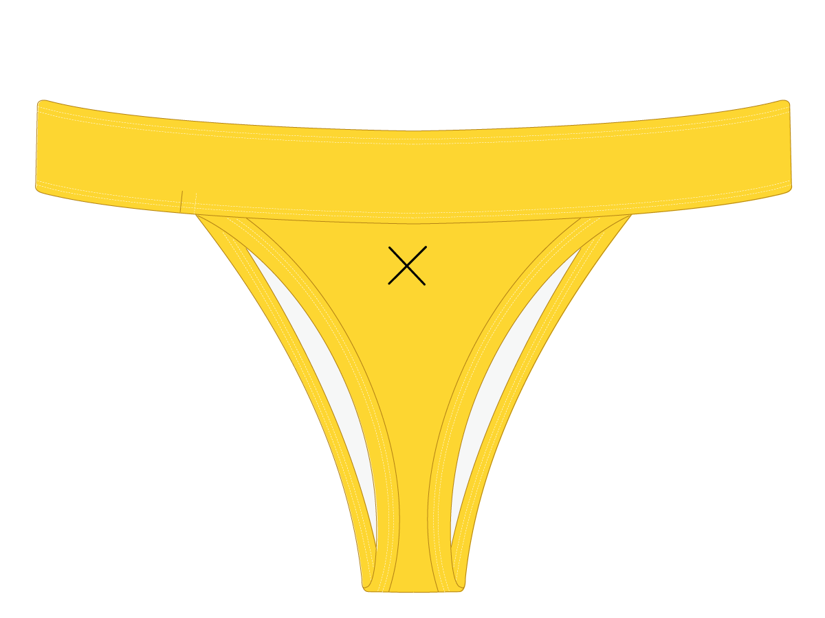 Lily Yellow Surf Bottoms