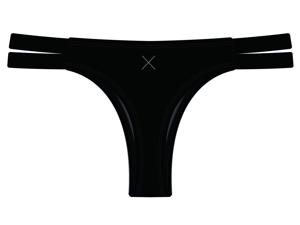 Manhattan Black Dual Strap Bottom II