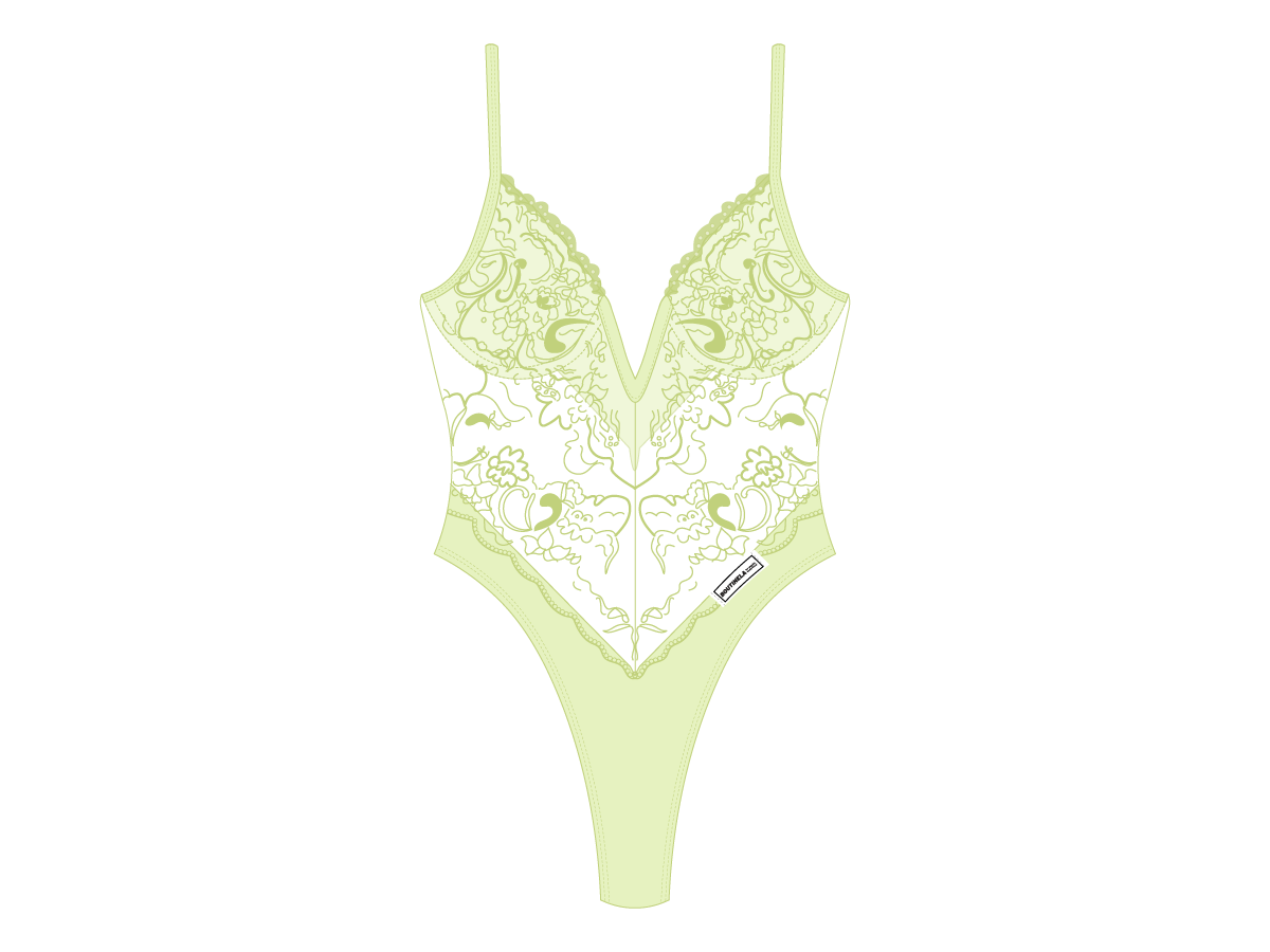 Ocean Blue Lace Bodysuit