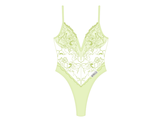 Ocean Blue Lace Bodysuit