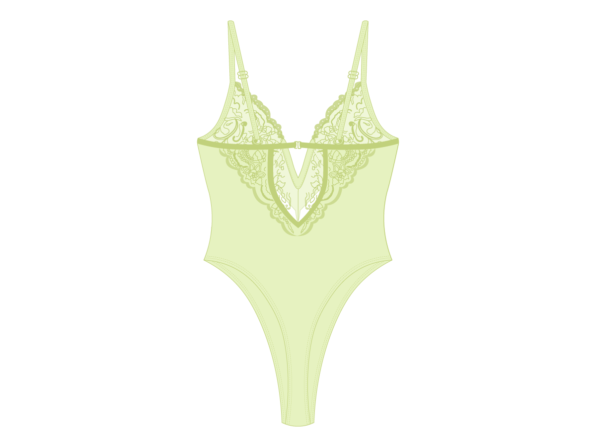 Ocean Blue Lace Bodysuit