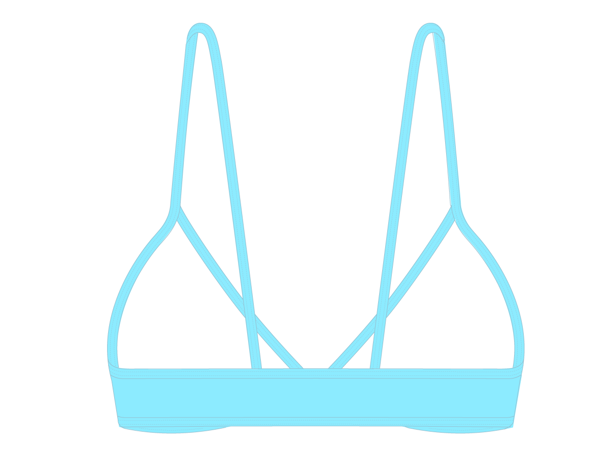 Off-Blue Fitted Top II