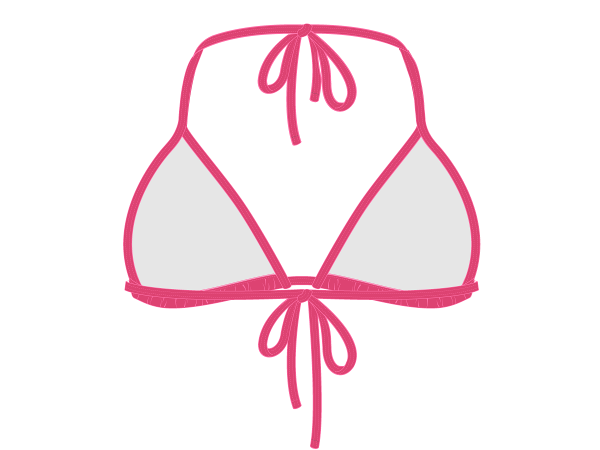 Poppy Red Bikini Top II