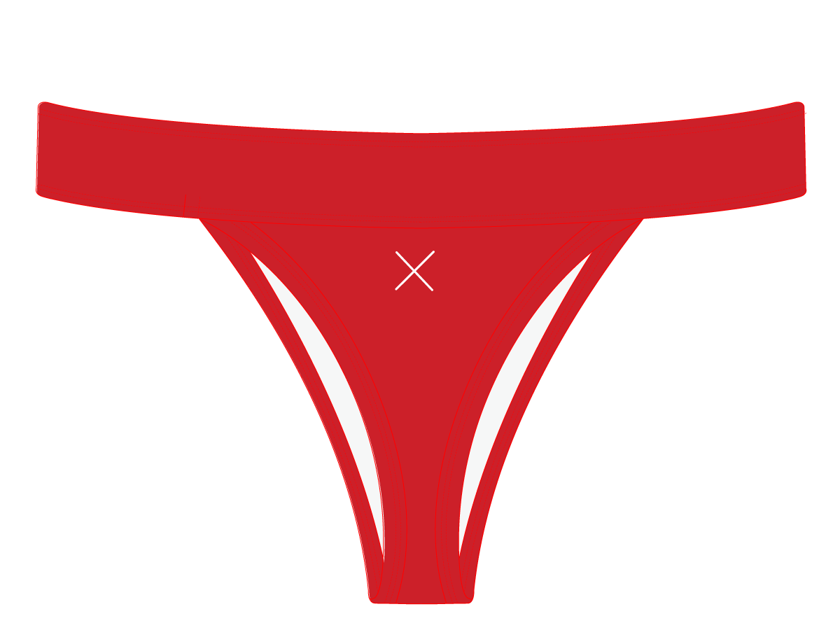 Rose Red Surf Bottoms