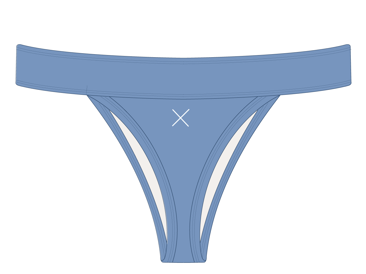 Slate Blue Surf Bottoms