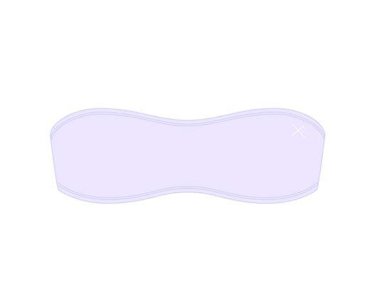 Lavender Strapless Top