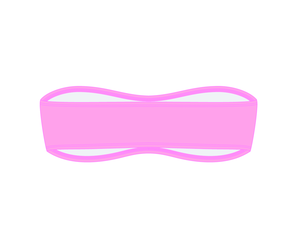 Taffy Pink Strapless Top