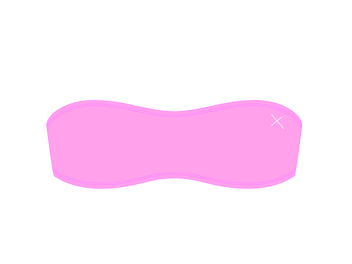 Taffy Pink Strapless Top