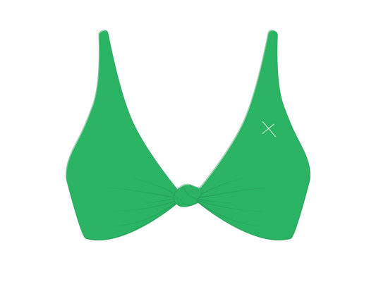 Leaf Green Twist Top