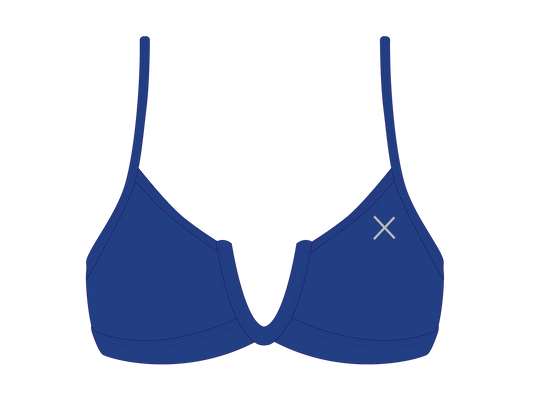 Laguna Blue V-Cut Top