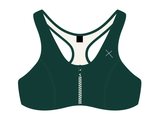 Valley Green Zipper Top