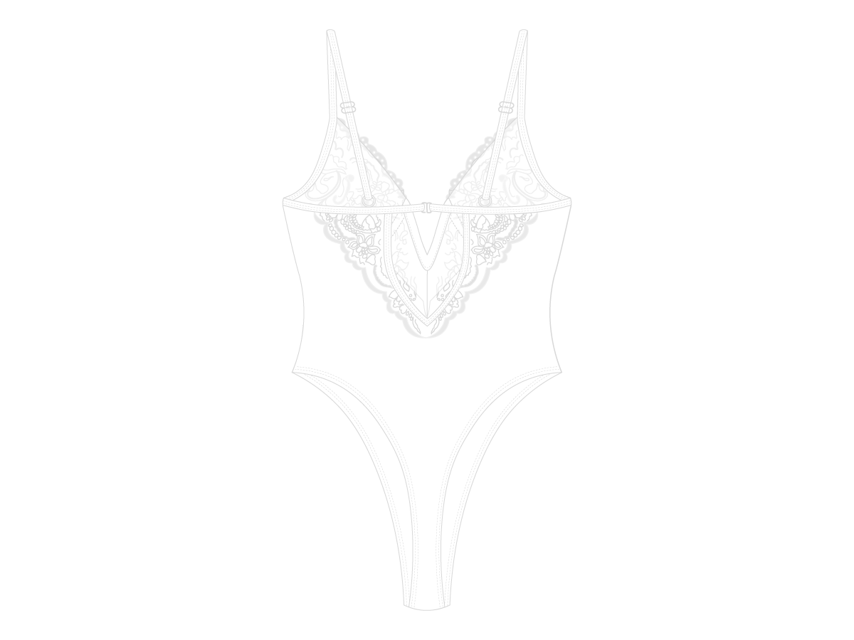 Venice White Lace Bodysuit