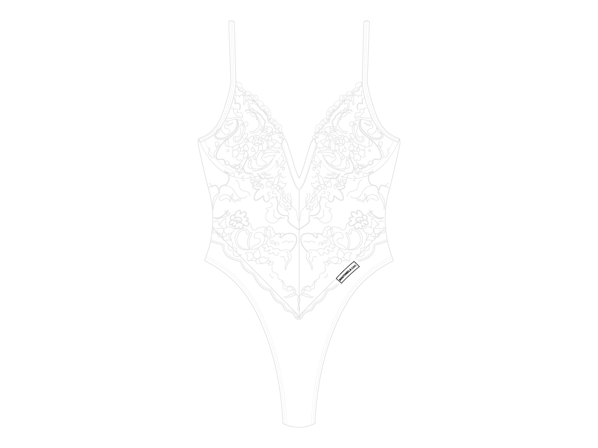 Venice White Lace Bodysuit