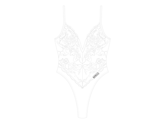 Venice White Lace Bodysuit