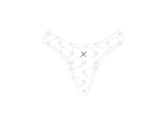 White High Waist Bottoms - LACE